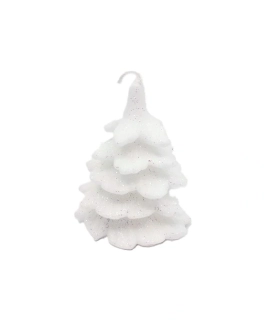 Svíčka stromek 75x100 mm, bílá