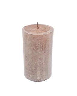 Svíčka 70x120 mm Rustic, světle růžová