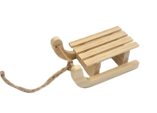 Sáňky 6,5 cm závěs natural