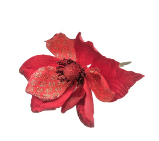 Čemeřice 16 cm třpytky, červená