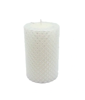 Svíčka 73x115 mm Cádiz, perleť bílá