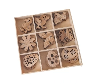 Ozdoby mix C - velikonoce, 9 ks