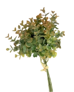 Eukalyptus 36 cm zelená/oranžová, 3 ks