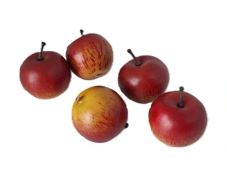 Jablka 4,5 cm červená žíhaná, 3 ks