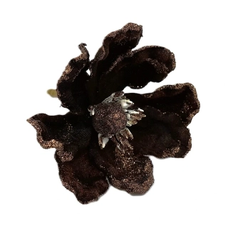 Čemeřice 15 cm čokoláda (třpytky)