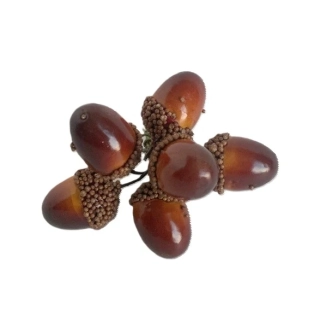 Žaludy 3 cm zápich, 6 ks