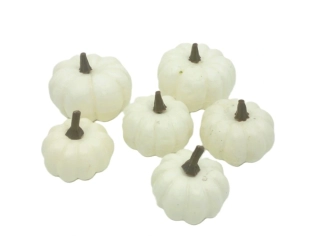 Dýně 5/6,5 cm bílé, 4 ks (19167-3A)