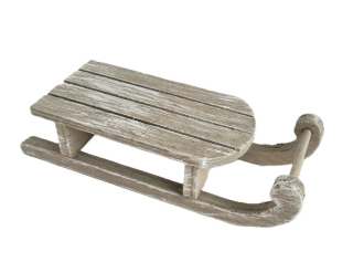 Saně 14 cm, patina šedá