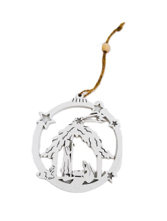 Betlém 8,5 cm bílá (závěs)