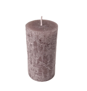 Svíčka 65x130 mm Nostic, šedá