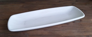 Podnos 43 cm (loďka 911), patina bílá