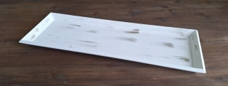Podnos 40 cm (vzor 443), patina bílá