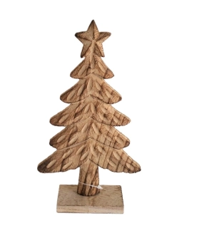 Stromek 20 cm s hvězdou (podstavec), přírodní