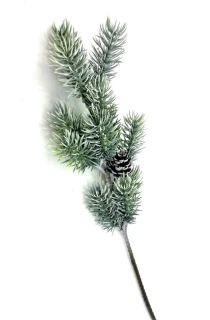 Chvojí 44 cm, smrk a šiška (ojíněné)