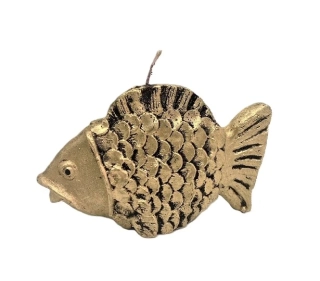 Svíčka kapr 150 mm, zlatá