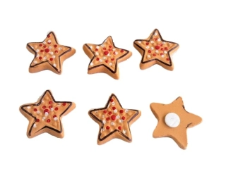Perníček 3 cm hvězda, 3 ks