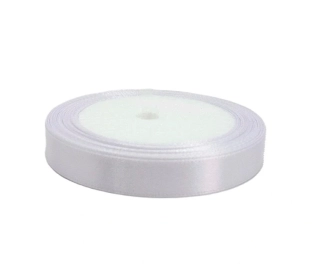 Stuha taftová 12 mm x 2 m, bílá