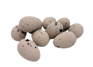 Vejce 5 cm strakaté/latté, 10 ks