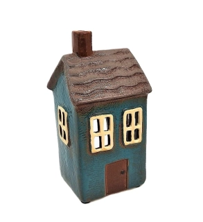 Svícen domek č. 15190, tyrkysová