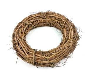 Věnec 22 cm splétaný, přírodní