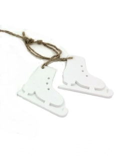 Brusle 5,5 cm bílá (pár)