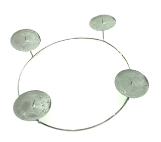 Adventní kruh Ø 30 cm s 4 bodci Ø 8 cm