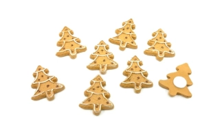 Perníček 3,5 cm stromek, 3 ks