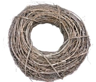 Věnec 25 cm (široký), patina šedá