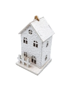 Domek 11,5 cm LED, sníh a plot