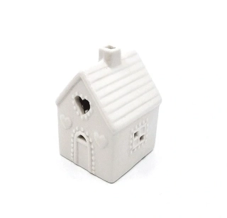 Svícen domek LED (srdce S) 8 cm