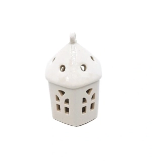 Svícen domek LED (kužel) 9 cm