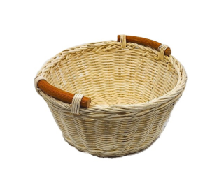 Miska 20 cm, bělená (ratan)