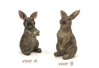 Zajíc 6,5 cm hnědý (mix)