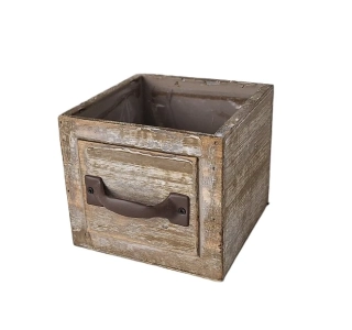 Zásuvka 12 cm, přírodní/hnědá