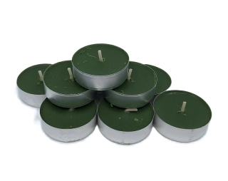 Svíčka čajová 38 mm 5 ks, eukalyptus/cypřiš