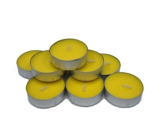 Svíčka čajová 38 mm 5 ks, citron