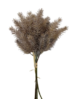 Chvojí 37 cm okrasné sníh, hnědá