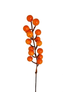 Bobule cesmína 20 cm, oranžová