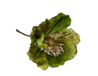 Čemeřice 15 cm zelená (třpytky)