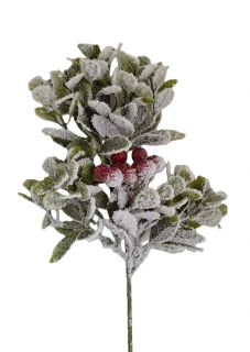 Cesmína 30 cm listy/bobule, sníh