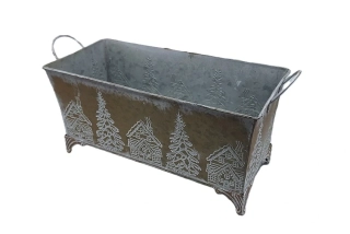 Truhlík Winter 33 cm, latté