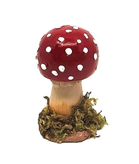 Muchomůrka 7,5 cm kulatá, s mechem