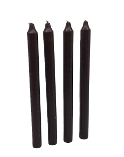 Svíčka kónická 28,5x2 cm 4 ks, hnědá