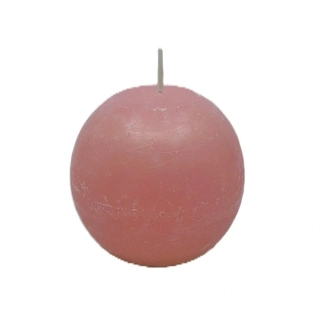 Svíčka 77x75 mm koule, růžová
