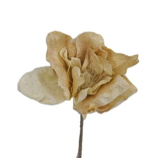 Čemeřice 32 cm na stonku, třpytky latté