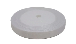 Stuha taftová 10 mm x 2 m, bílá