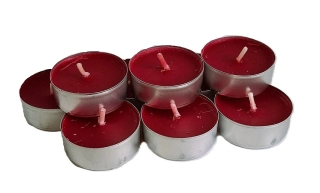 Svíčka čajová 40 mm 3 ks, vánoční punč