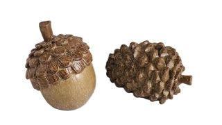 Žalud a šiška 9 cm, 2 ks