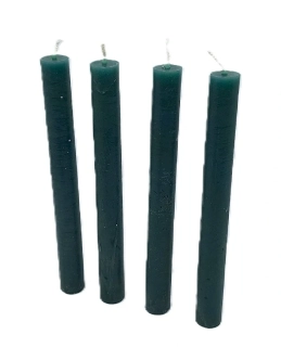 Svíčka kónická 20x2 cm 4 ks, tyrkysová