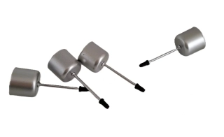 Držák svíček Ø 2,3 cm stříbrná, 4 ks (AT)